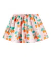 Tinycottons Strawberries Printed Cotton Skirt In Pink