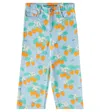 Tinycottons Strawberries Straight Jeans In Multicoloured