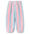 Tinycottons Striped Faux Shearling Sweatpants In Multi