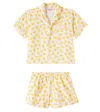 Tinycottons Sun Printed Cotton Pajamas In White