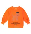 Tinycottons Tiny Poodle Cotton Jersey Sweatshirt In Red
