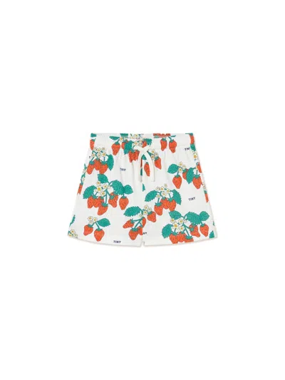 Tinycottons Unisex Mini Bermuda Shorts In White