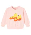 Tinycottons Walk Printed Cotton Jersey Sweatshirt In Pink