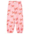 Tinycottons Worms Printed Cotton Jersey Sweatpants In Pink
