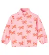 Tinycottons Worms Printed Cotton Jersey Sweatshirt In Pink