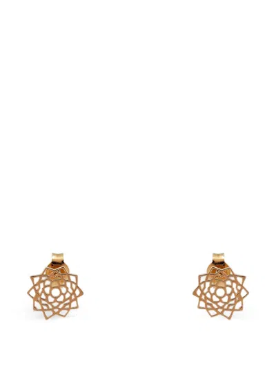Tinyom Sahasrara Golden Stud Earrings