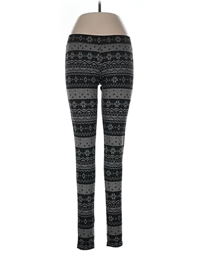 Pre-owned Tipsy Elves Leggings In Black