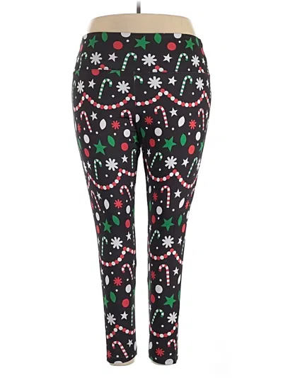 Pre-owned Tipsy Elves Leggings In Black