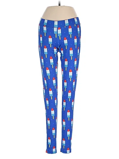 Pre-owned Tipsy Elves Leggings In Blue