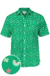 Tipsy Elves Men's St. Patrick's Day Hawaiian Shirt In Lucky Charmer In Multi