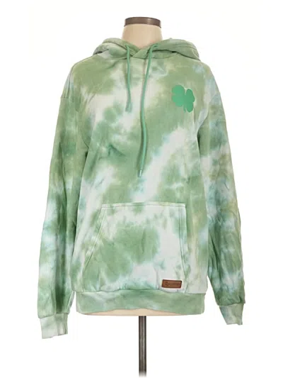 Pre-owned Tipsy Elves Pullover Hoodie In Green