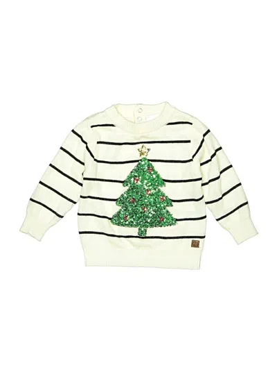 Pre-owned Tipsy Elves Kids' Pullover Sweater In Ivory