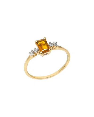 Tiramisu 10k 0.58 Ct. Tw. Gemstone Ring In Gold