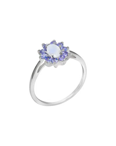 Tiramisu 10k 0.71 Ct. Tw. Gemstone Ring In Blue