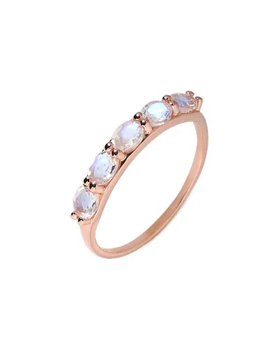 Tiramisu 10k 0.79 Ct. Tw. Rainbow Moonstone Ring In Gold
