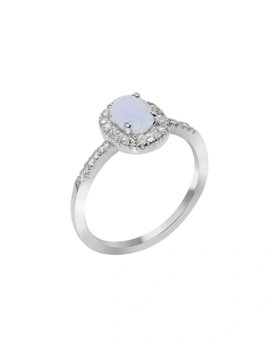 Tiramisu 10k 0.82 Ct. Tw. Gemstone Ring In White