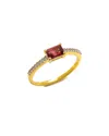 Tiramisu 10k 0.82 Ct. Tw. Gemstone Ring