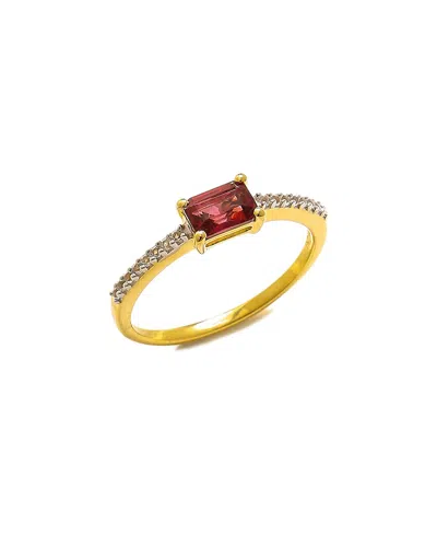 Tiramisu 10k 0.82 Ct. Tw. Gemstone Ring In Gold