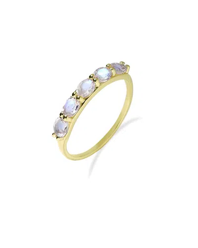 Tiramisu 10k 0.85 Ct. Tw. Rainbow Moonstone Ring In Gold