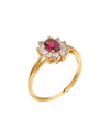 Tiramisu 10k 0.86 Ct. Tw. Gemstone Ring