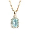 Tiramisu 10k 0.90 Ct. Tw. Gemstone Necklace
