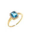 Tiramisu 10k 1.34 Ct. Tw. Gemstone Ring