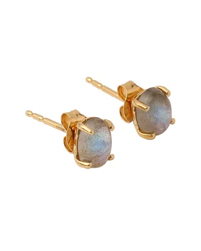 Tiramisu 10k 2.21 Ct. Tw. Labradorite Studs