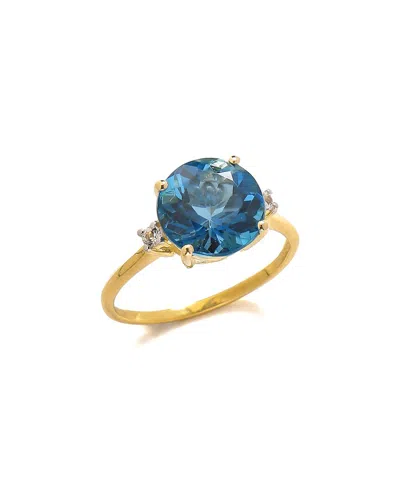 Tiramisu 10k 3.90 Ct. Tw. Gemstone Ring In Blue
