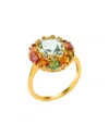Tiramisu 10k 4.84 Ct. Tw. Gemstone Ring