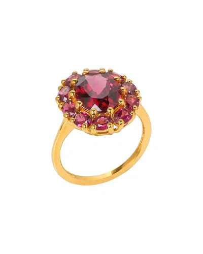 Tiramisu 10k 5.53 Ct. Tw. Rhodolite Garnet Ring In Pink