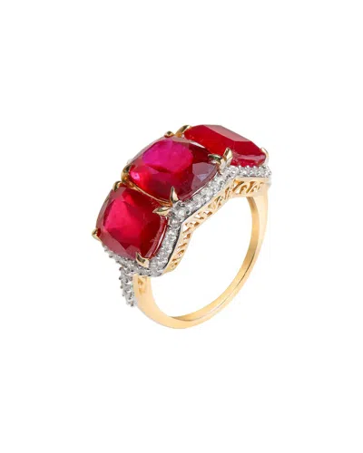 Tiramisu 14k 13.52 Ct. Tw. Gemstone Ring In Red