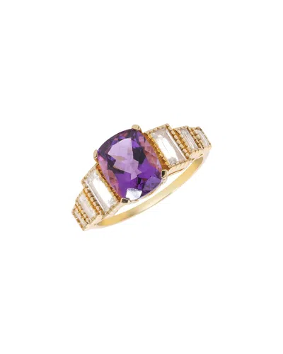 Tiramisu 14k 3.39 Ct. Tw. Gemstone Ring In Purple