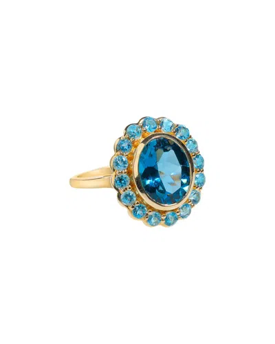 Tiramisu 14k 4.58 Ct. Tw. Gemstone Ring In Blue