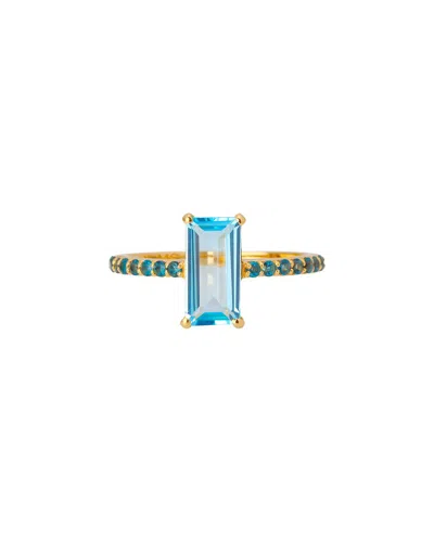 Tiramisu 14k Gemstone Ring In Blue