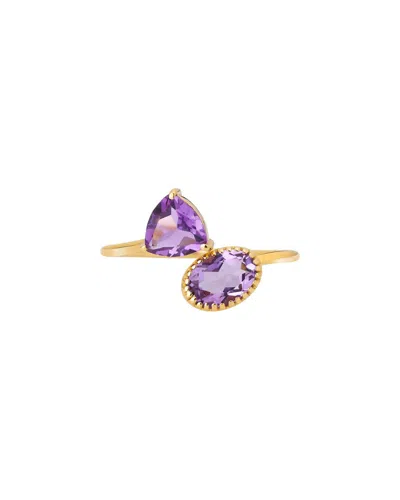 Tiramisu 14k Gemstone Ring In Purple