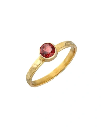 Tiramisu 14k Over Silver 0.50 Ct. Tw. Garnet Ring In Gold