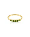 Tiramisu 14k Over Silver 0.28 Ct. Tw. Chrome Diopside Ring