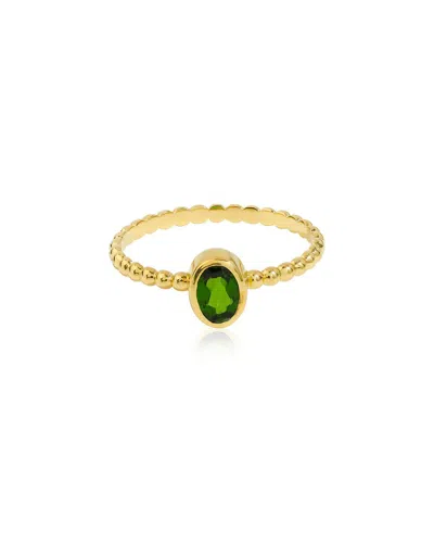 Tiramisu 14k Over Silver 0.48 Ct. Tw. Chrome Diopside Ring In Green