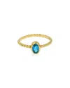 Tiramisu 14k Over Silver 0.57 Ct. Tw. Chrome Diopside Ring