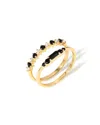 Tiramisu 14k Over Silver 0.61 Ct. Tw. Gemstone Solitaire Ring In Gold