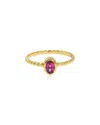 Tiramisu 14k Over Silver 0.63 Ct. Tw. Rhodolite Garnet Ring