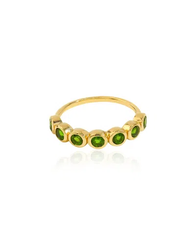 Tiramisu 14k Over Silver 0.86 Ct. Tw. Chrome Diopside Ring In Gold