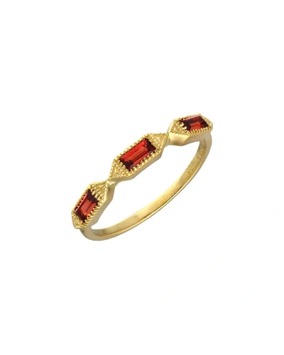 Tiramisu 14k Over Silver 1.08 Ct. Tw. Garnet Ring In Gold