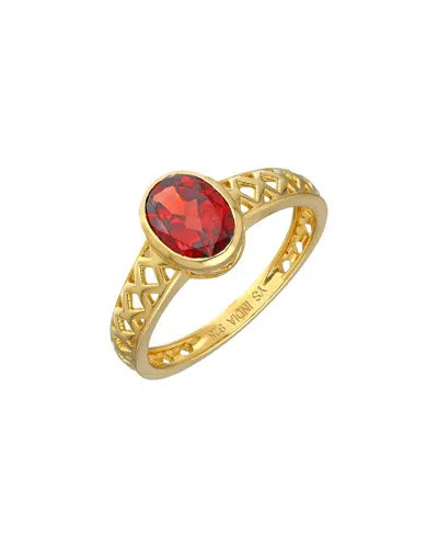 Tiramisu 14k Over Silver 1.83 Ct. Tw. Garnet Ring In Gold