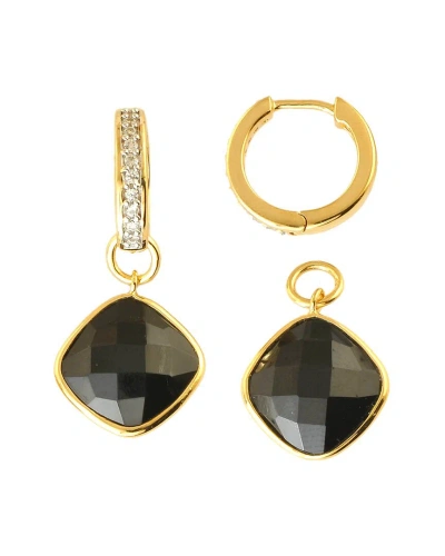 Tiramisu 14k Over Silver 10.15 Ct. Tw. Gemstone Earrings In Gold