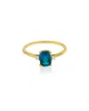 Tiramisu 14k Over Silver 1.11 Ct. Tw. Gemstone Ring