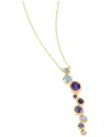 Tiramisu 14k Over Silver 1.14 Ct. Tw. Gemstone Drop Necklace In Gold