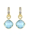 Tiramisu 14k Over Silver 13.10 Ct. Tw. Gemstone Earrings