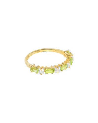 Tiramisu 14k Over Silver 1.30 Ct. Tw. Gemstone Solitaire Ring In Multi