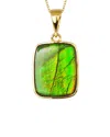 Tiramisu 14k Over Silver 13.80 Ct. Tw. Ammolite Necklace